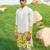 White Printed chanderi kurta pajama