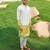 White Printed chanderi kurta pajama