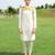 White Printed chanderi kurta pajama