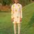 White Printed chanderi kurta pajama