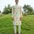 White Printed chanderi kurta pajama