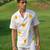 White printed cotton shirt