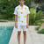 White printed cotton shirt