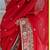red lightweight georgette saree