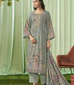 olive lawn cotton embroidered dress material