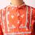 Navratri orange crepe kurta set for boys