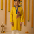 Navratri yellow rayon kurta set for boys