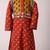 Navratri orange cotton kurta set for boys