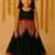 Navratri black rayon lehenga set for girls