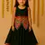 Navratri black rayon lehenga set for girls