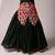 Navratri black rayon lehenga set for girls