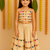 Navratri cream rayon lehenga set for girls