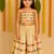 Navratri cream rayon lehenga set for girls
