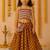 Navratri mustard cotton lehenga set for girls