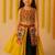 Navratri yellow rayon lehenga set for girls