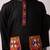 Navratri black rayon kurta set for boys