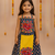 Navratri blue cotton lehenga set for girls