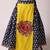 Navratri blue cotton lehenga set for girls
