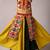 Navratri yellow rayon lehenga set for girls