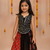 Navratri black cotton navratri lehenga set for girls