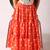 Navratri orange crepe mirror work lehenga set for girls