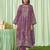 Stylee lifestyle magenta lawn cotton embroidered dress material
