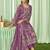 Stylee lifestyle magenta lawn cotton embroidered dress material