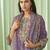 Stylee lifestyle violet lawn cotton embroidered dress material