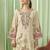 Stylee lifestyle cream lawn cotton embroidered dress material