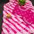 pink vichitra silk blend embroidered leheriya saree