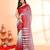 red cotton saree with running blouse