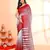 red cotton saree with running blouse