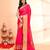 pink cotton saree with running blouse