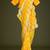 yellow vichitra silk blend embroidered leheriya saree