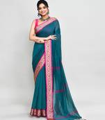multicolor cotton saree with running blouse