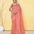 peach cotton saree with running blouse