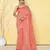 peach cotton saree with running blouse