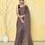 grey cotton saree with running blouse