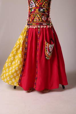 Navratri pink ghagra choli for girls 2