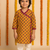Navratri mustard cotton kurta set for boys