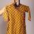 Navratri mustard cotton kurta set for boys