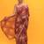 maroon faux georgette party wear saree