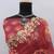 maroon faux georgette party wear saree