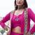 pink Rayon Chaniya Choli with Mirror Gamthi Work & Lace work