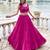 pink Rayon Chaniya Choli with Mirror Gamthi Work & Lace work