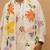 White mirror work kurta with handpaint stole