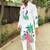 Handpaint back radha krishna front peacock  kurta