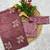 mauve gold crush embroidered cut work saree
