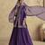 PURPLE EMBROIDERED PALAZZO SUIT