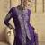 PURPLE EMBROIDERED PALAZZO SUIT